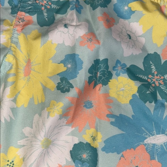 Matilda Jane Boys Floral Patterned Shorts with Blue Waistband - Picture 3 of 7